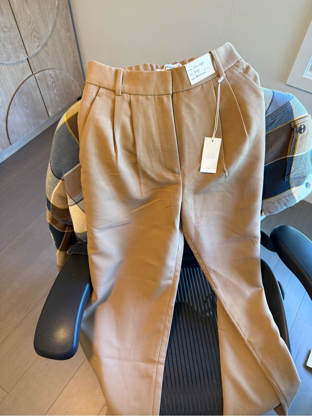 Abercrombie & Fitch Women's Wide Leg Pants - Camel